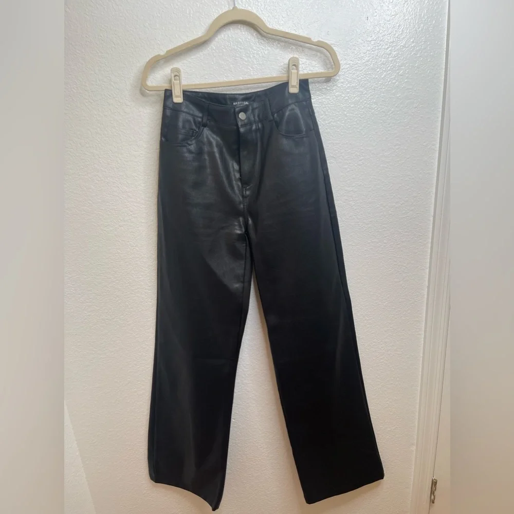 Nasty Gal Collection  Women’s Pants PU Leather - Picture 8 of 9